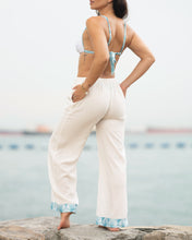 Load image into Gallery viewer, Bahara Linen Pants𓇼Ocean Blue